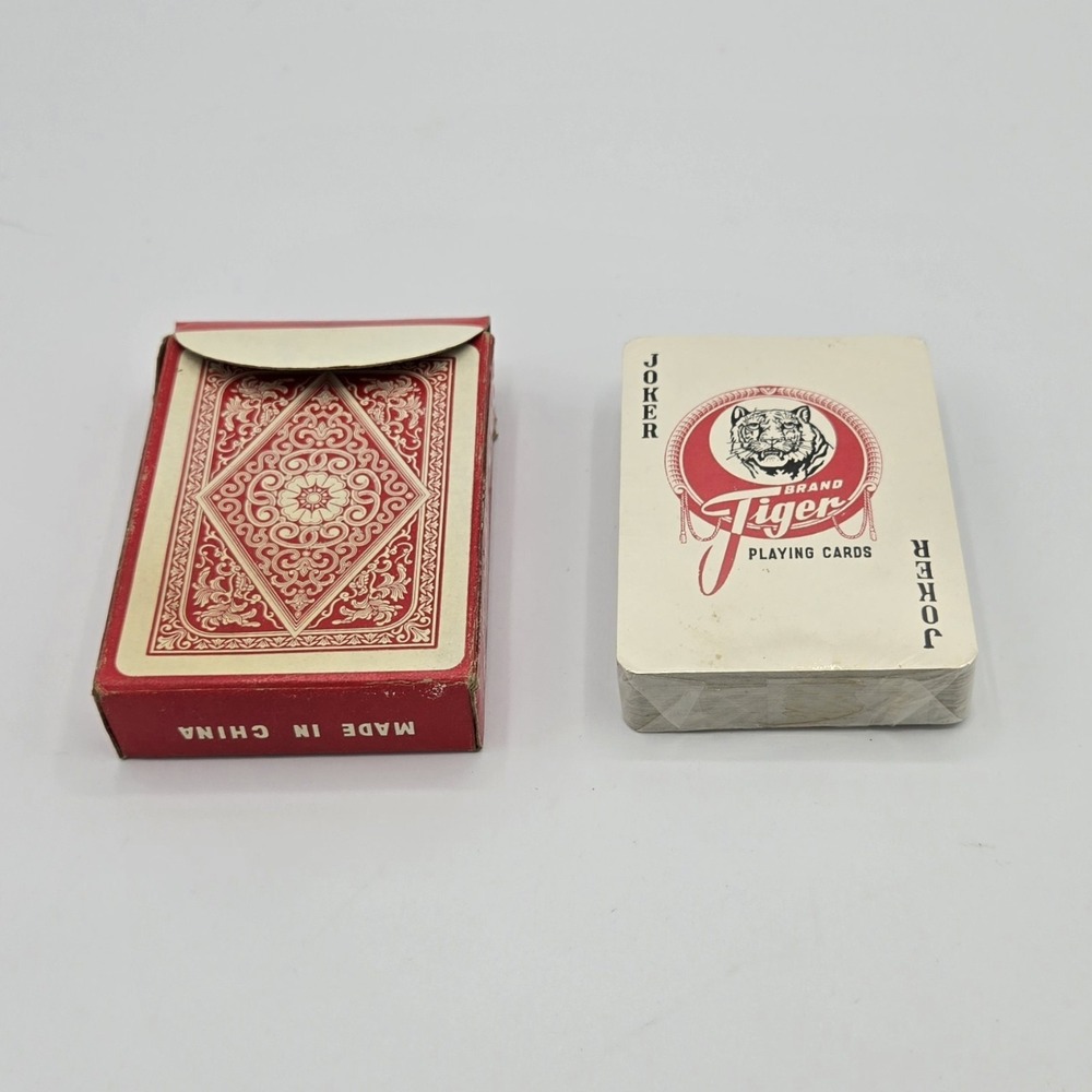 Vintage Tiger Brand 565 Playing Cards Souvenir Collectible Full Sealed Deck NEW